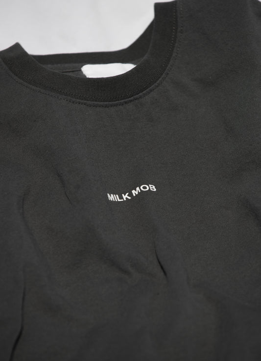 The Basic Oversized Tee- Charcoal Black