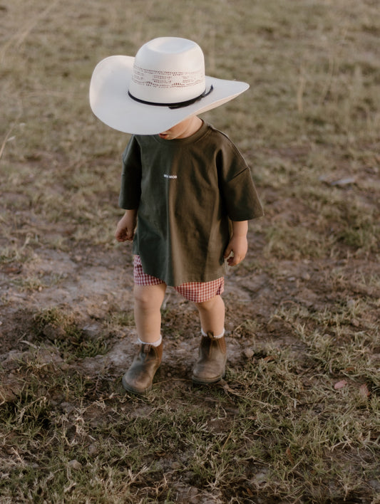 The Basic Oversized Tee- Charcoal Black