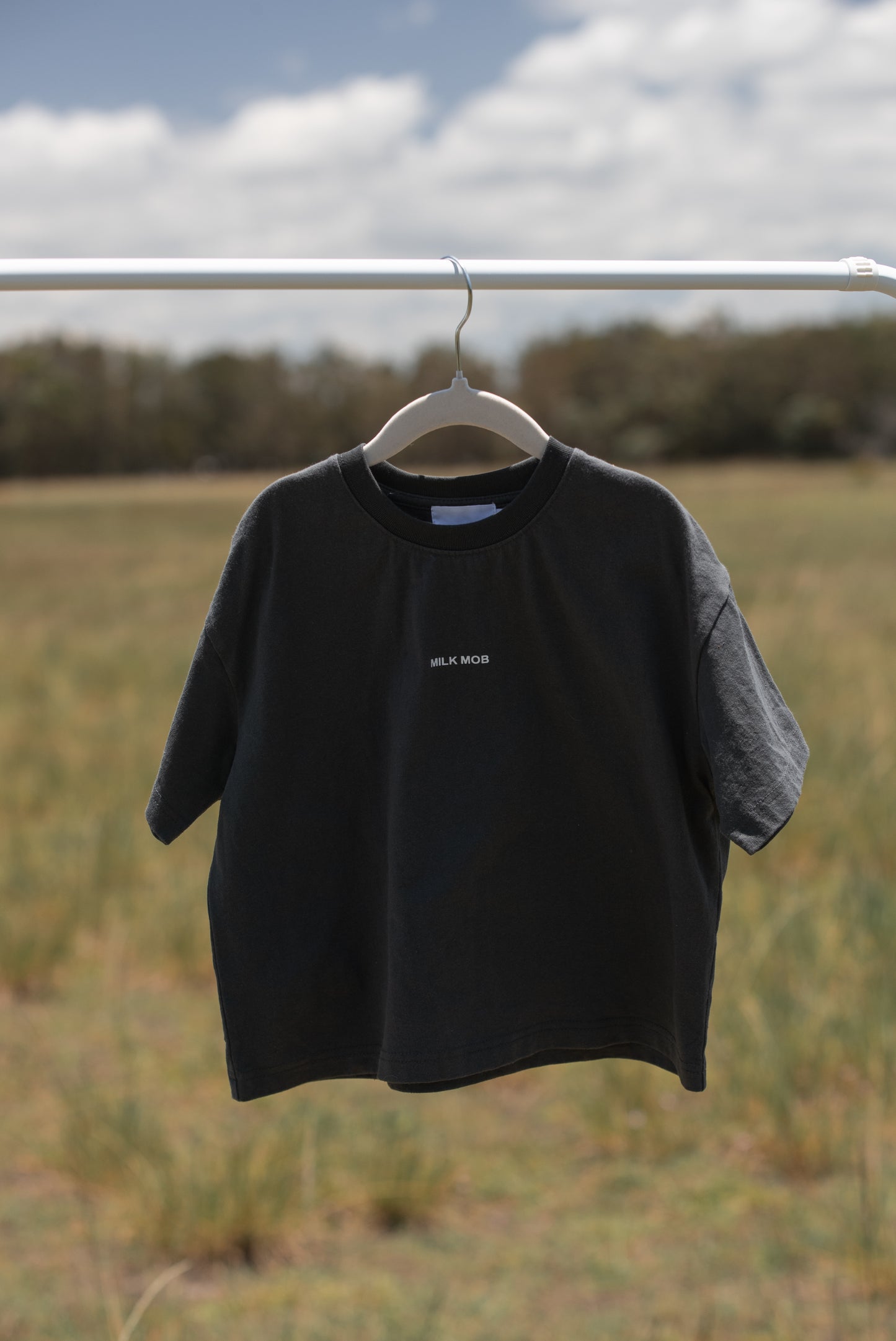 The Basic Oversized Tee- Charcoal Black