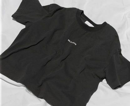 The Basic Oversized Tee- Charcoal Black