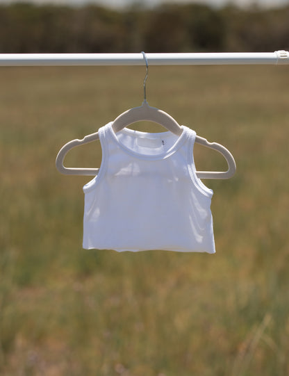 Everyday Ribbed Tank- White