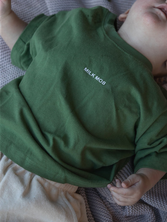 The Basic Oversized Tee- Green